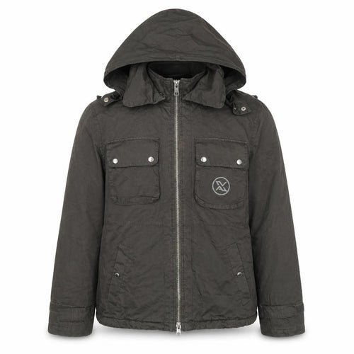 Armani Exchange Men’s Black L Hooded Padded Full Zip Jacket
