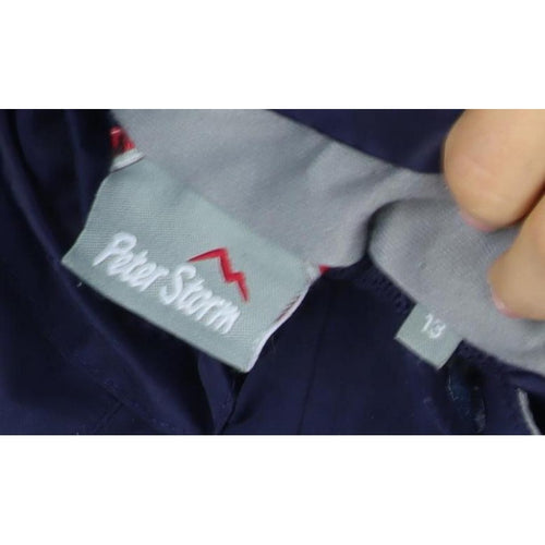 Peter Storm Girls Blue 7-8 Years Hooded Waterproof Parka Jacket