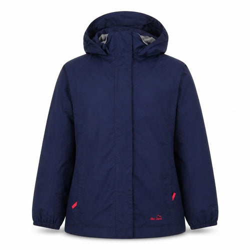 Peter Storm Girls Blue 7-8 Years Hooded Waterproof Parka Jacket