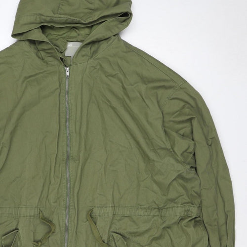 ASOS Women’s Green UK 8 Cotton Hooded Parka Jacket
