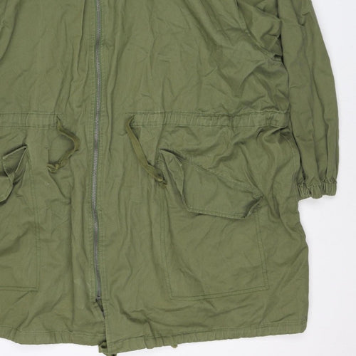 ASOS Women’s Green UK 8 Cotton Hooded Parka Jacket