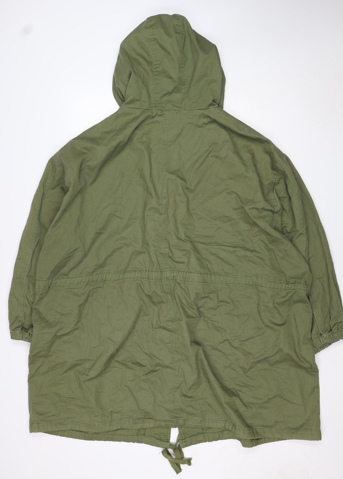 ASOS Women’s Green UK 8 Cotton Hooded Parka Jacket