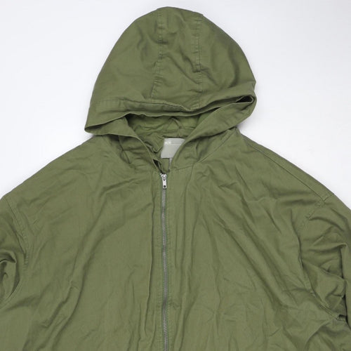ASOS Women’s Green UK 8 Cotton Hooded Parka Jacket