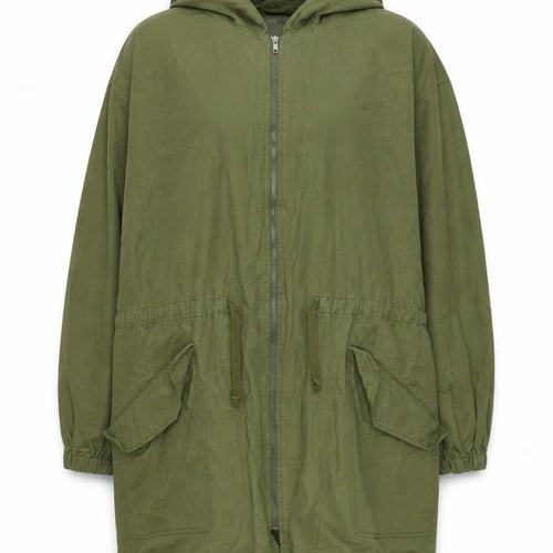 ASOS Women’s Green UK 8 Cotton Hooded Parka Jacket