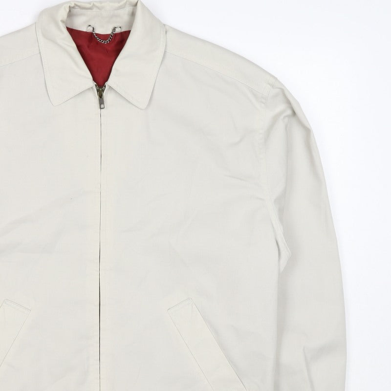 Springfield Men’s Ivory S Basic Zip Jacket Polyester Cotton