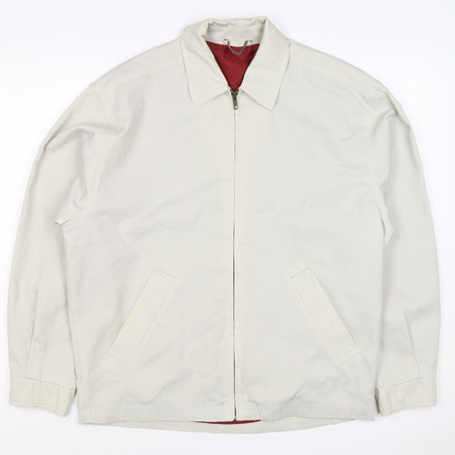 Springfield Men’s Ivory S Basic Zip Jacket Polyester Cotton