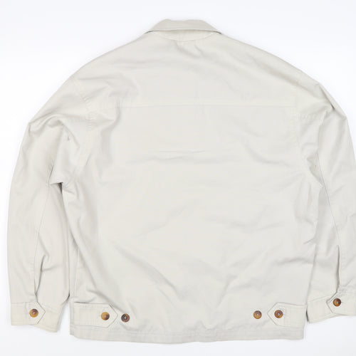 Springfield Men’s Ivory S Basic Zip Jacket Polyester Cotton