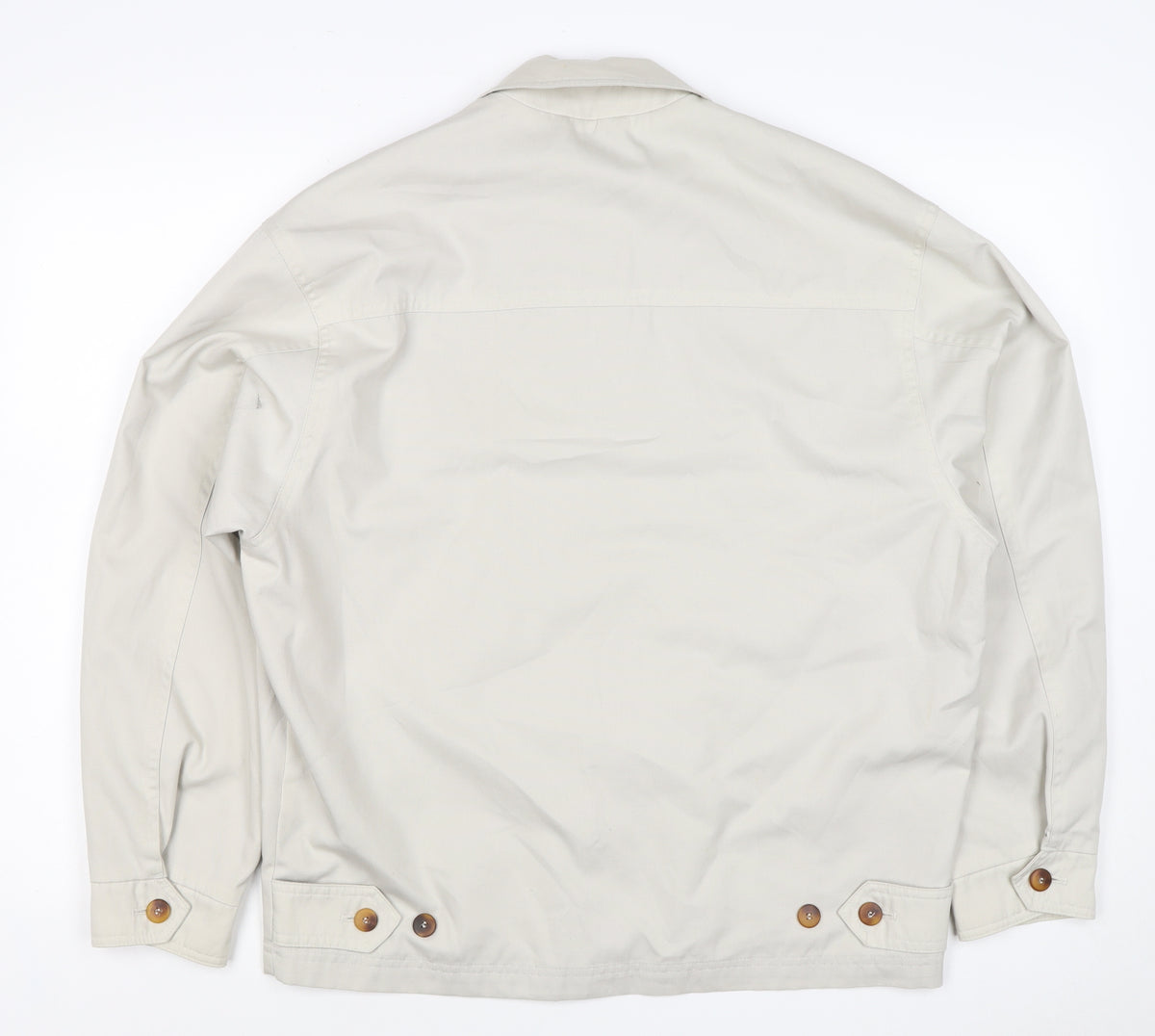 Springfield Men’s Ivory S Basic Zip Jacket Polyester Cotton