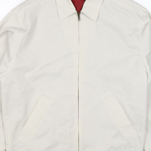 Springfield Men’s Ivory S Basic Zip Jacket Polyester Cotton