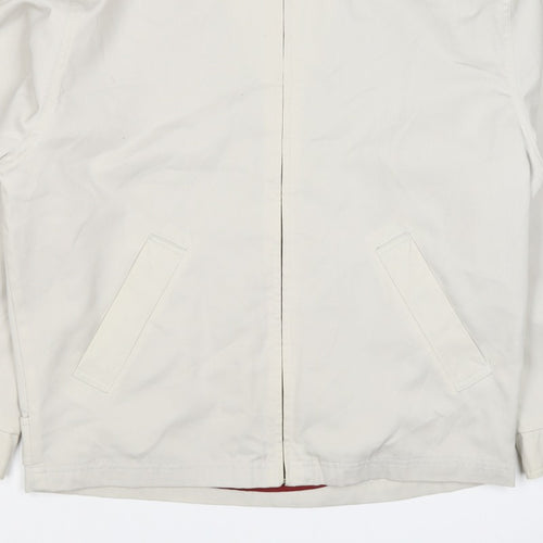 Springfield Men’s Ivory S Basic Zip Jacket Polyester Cotton