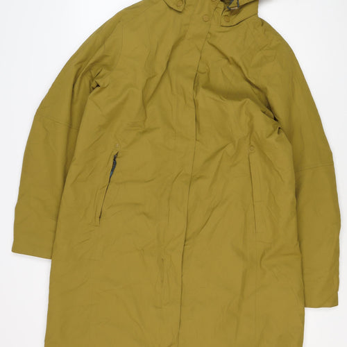 Seasalt Cornwall Women’s Yellow UK 14 Long Hooded Waterproof Rain Coat