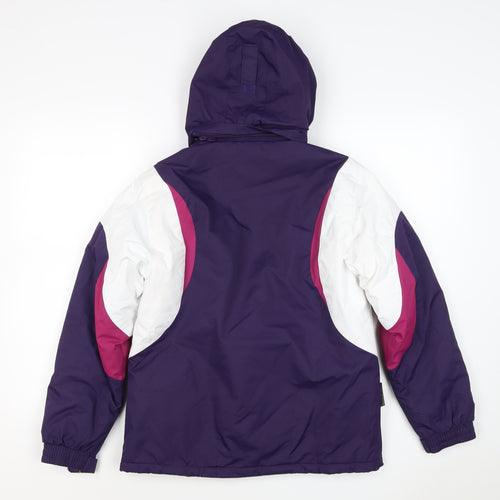 Parallél Girls Purple Pink Ski Jacket 11-12 Years Hooded Waterproof