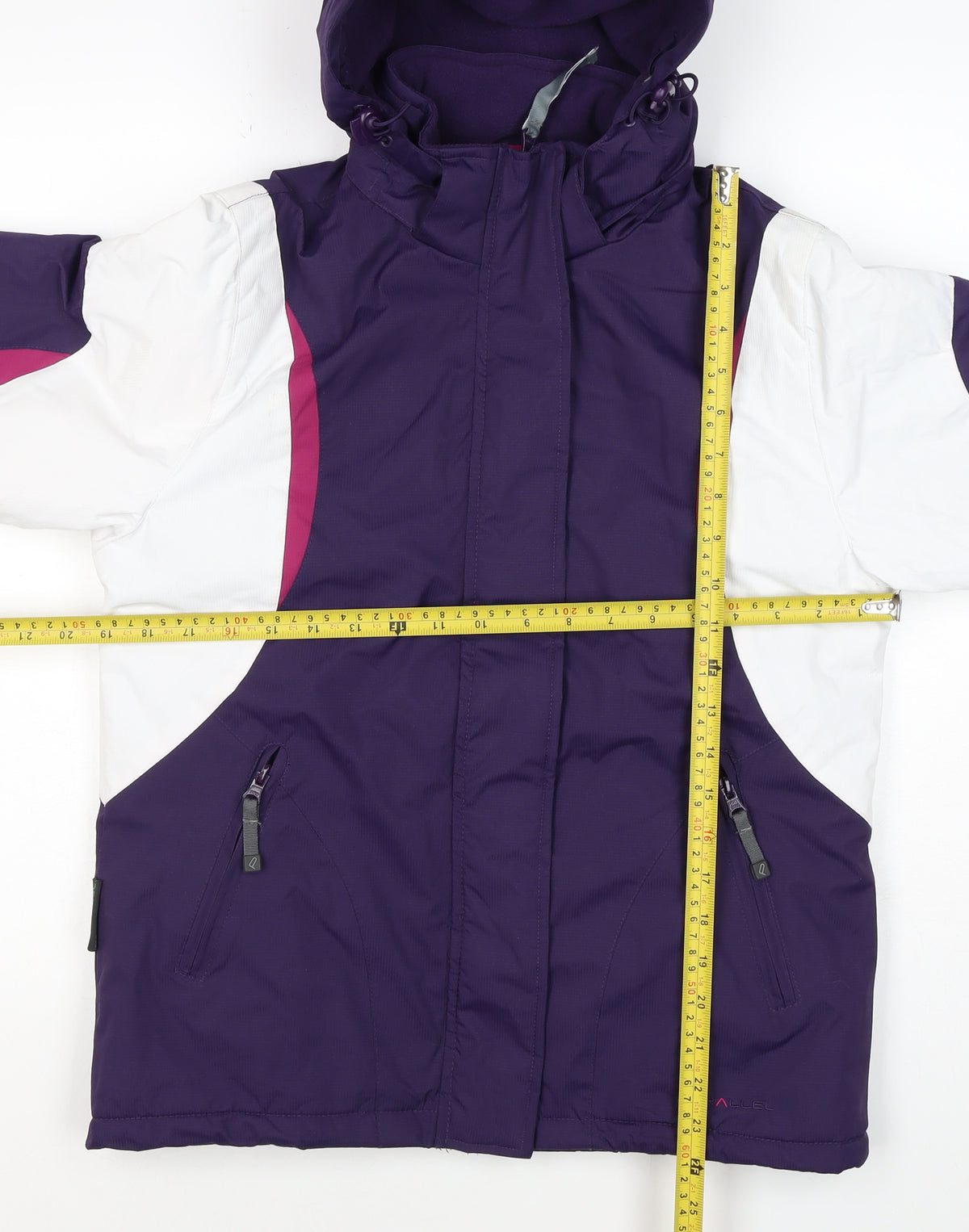 Parallél Girls Purple Pink Ski Jacket 11-12 Years Hooded Waterproof