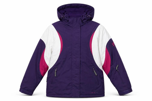 Parallél Girls Purple Pink Ski Jacket 11-12 Years Hooded Waterproof