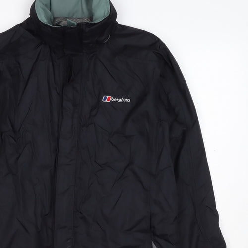 Berghaus Women Black UK 12 Aquafoil 2 Hooded Waterproof Rain Jacket
