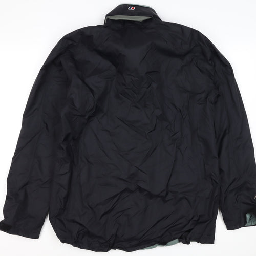 Berghaus Women Black UK 12 Aquafoil 2 Hooded Waterproof Rain Jacket