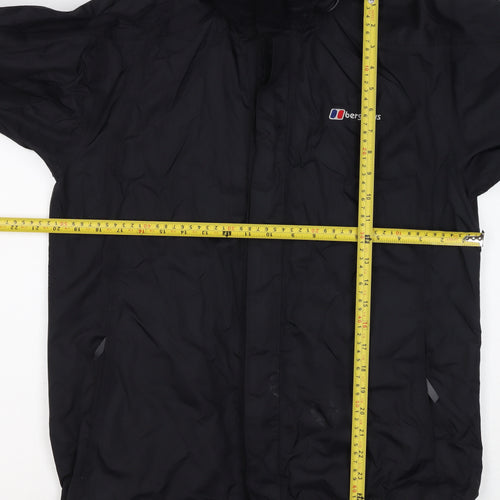 Berghaus Women Black UK 12 Aquafoil 2 Hooded Waterproof Rain Jacket