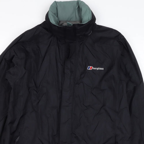 Berghaus Women Black UK 12 Aquafoil 2 Hooded Waterproof Rain Jacket