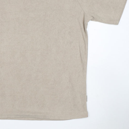 Redefined Rebel Unisex Adults Beige XL Basic Cotton Raglan T-Shirt