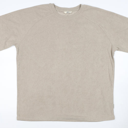 Redefined Rebel Unisex Adults Beige XL Basic Cotton Raglan T-Shirt