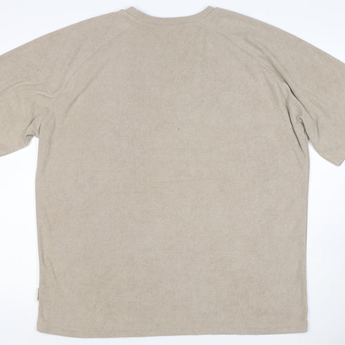 Redefined Rebel Unisex Adults Beige XL Basic Cotton Raglan T-Shirt