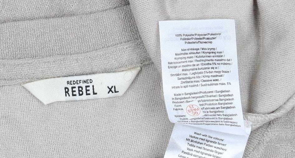 Redefined Rebel Unisex Adults Beige XL Basic Cotton Raglan T-Shirt