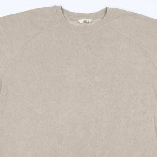 Redefined Rebel Unisex Adults Beige XL Basic Cotton Raglan T-Shirt