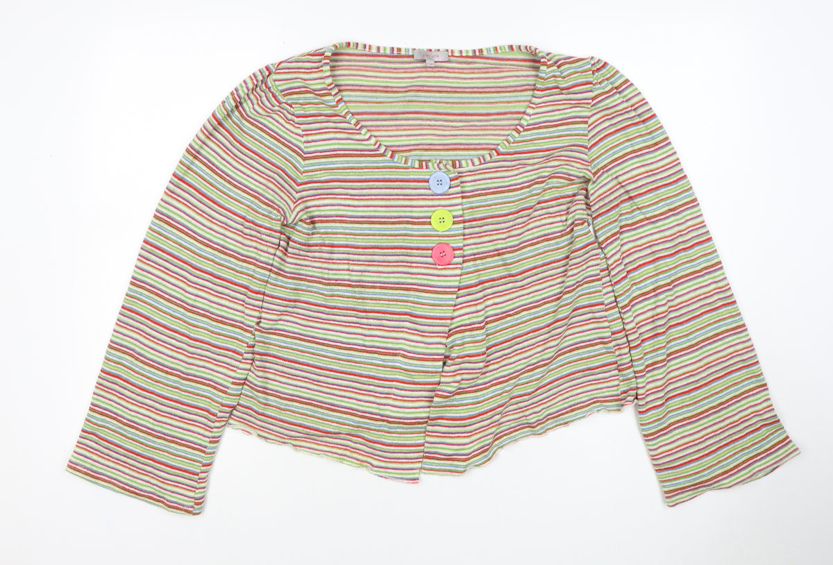 Per Una Women’s Multicoloured Stripe Button Cardigan UK 16