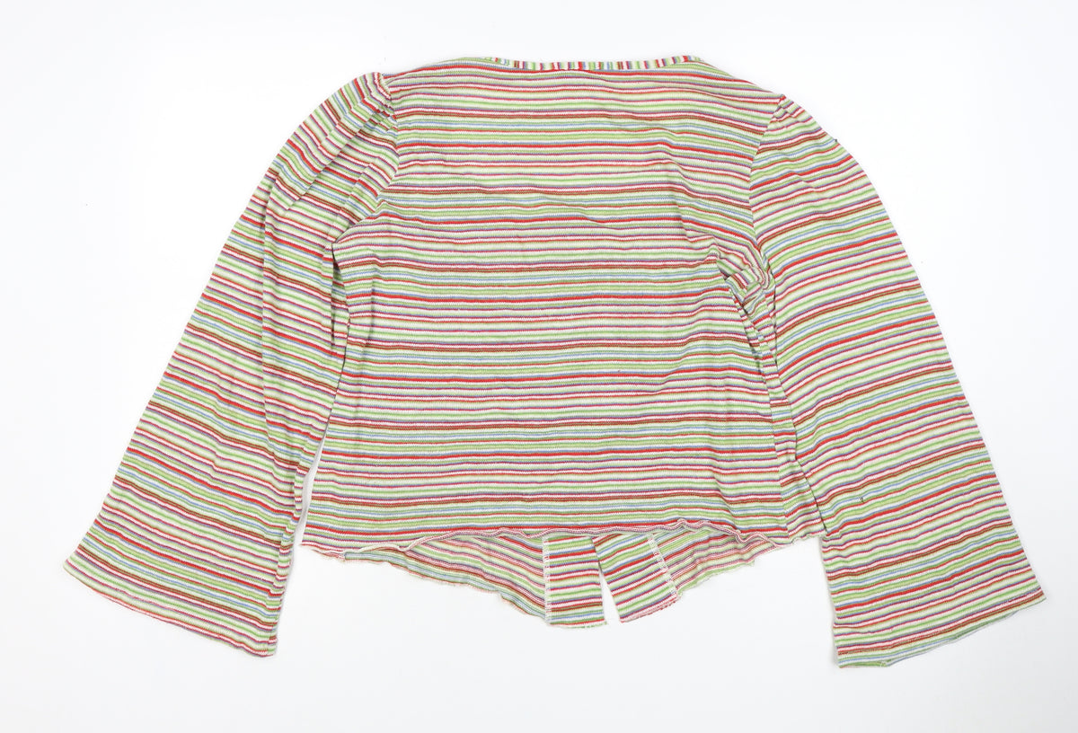 Per Una Women’s Multicoloured Stripe Button Cardigan UK 16