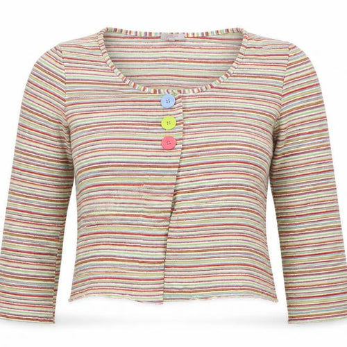 Per Una Women’s Multicoloured Stripe Button Cardigan UK 16