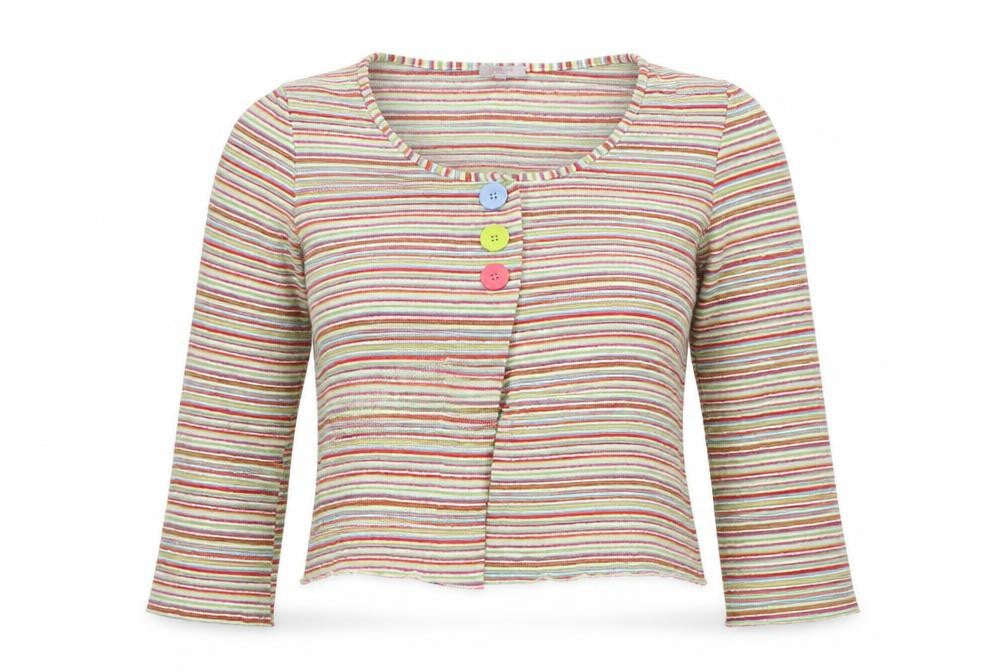 Per Una Women’s Multicoloured Stripe Button Cardigan UK 16