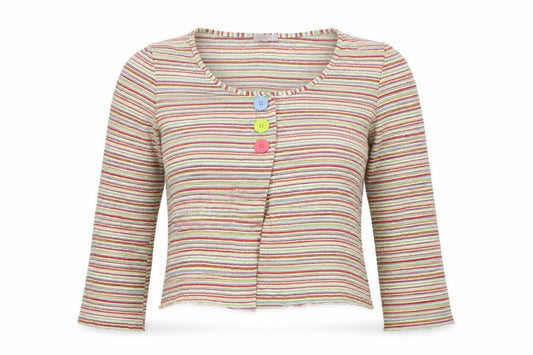 Per Una Women’s Multicoloured Stripe Button Cardigan UK 16
