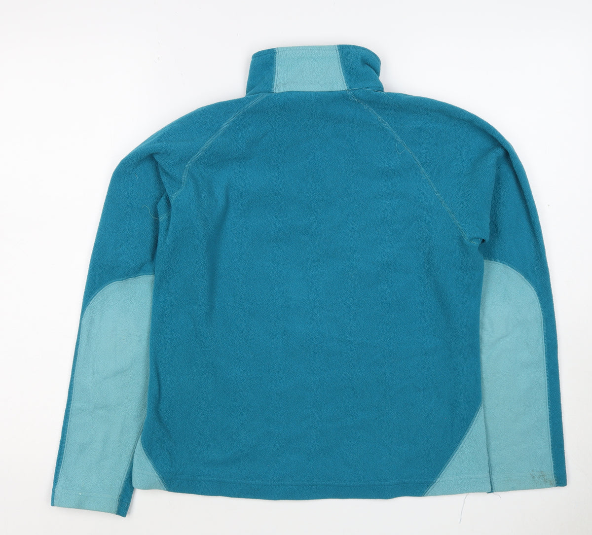 Close-up detail of Mountain Equipment Women’s Blue UK 8 1/2 Zip Fleece Pullover