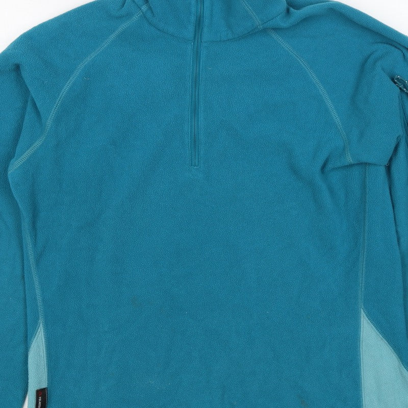 Additional view of Mountain Equipment Women’s Blue UK 8 1/2 Zip Fleece Pullover