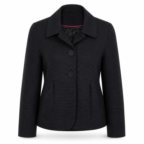 Next Woman Black Houndstooth Blazer Jacket UK 8 Single-Breasted
