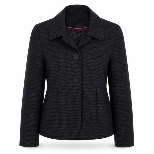 Next Woman Black Houndstooth Blazer Jacket UK 8 Single-Breasted
