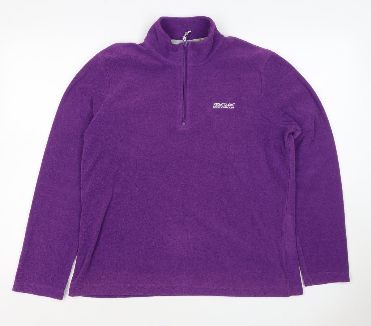 Regatta Women Purple UK 12 1/4 Zip Fleece Sweatshirt Outdoor