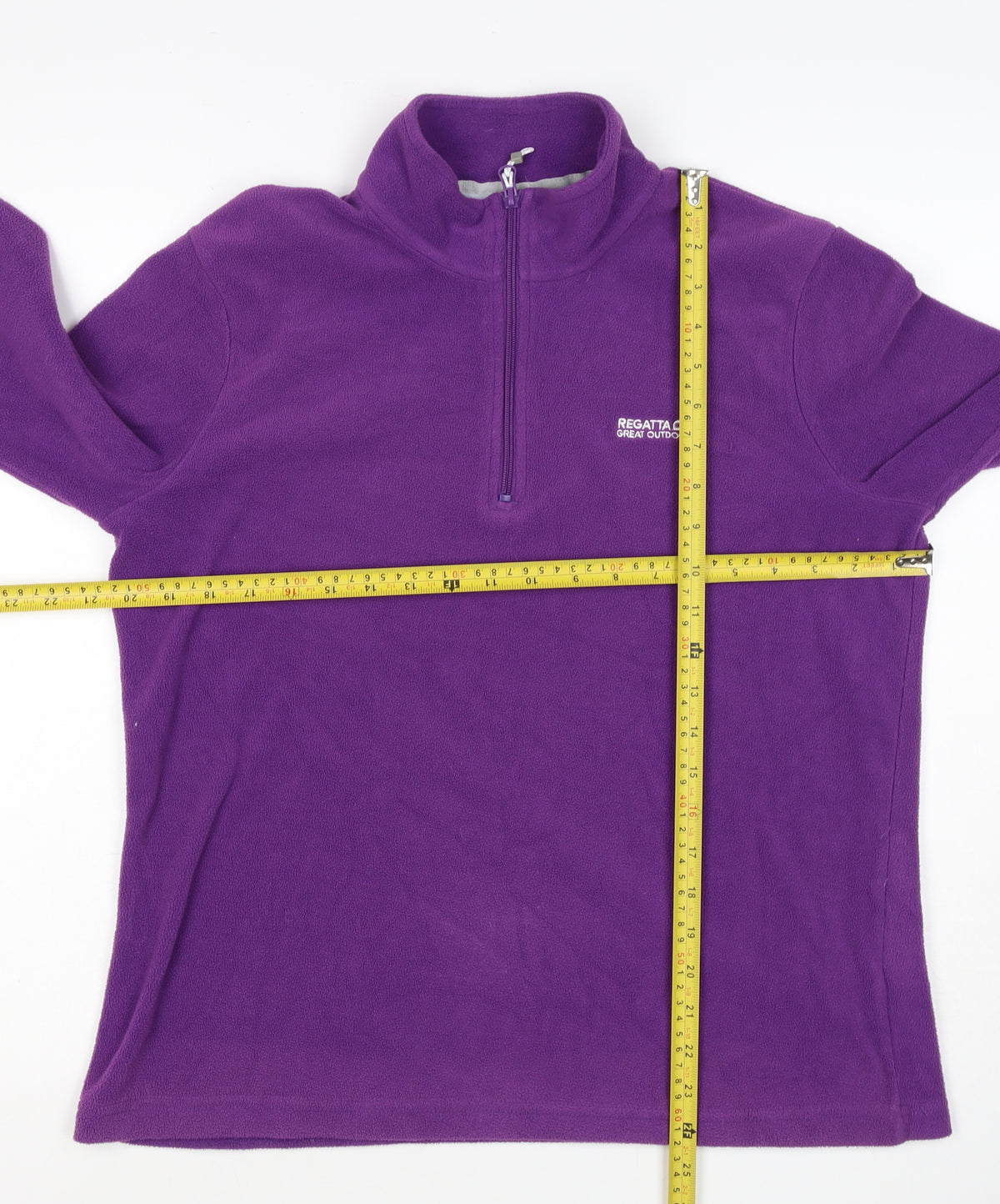 Regatta Women Purple UK 12 1/4 Zip Fleece Sweatshirt Outdoor