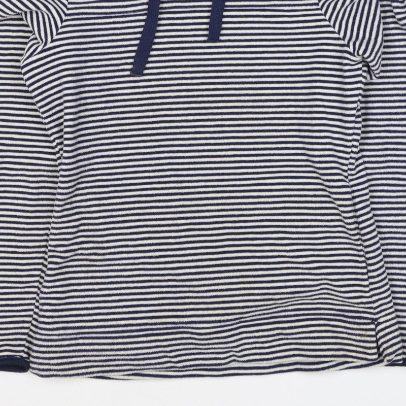 Brasher Women’s Blue Striped Fleece Pullover Hoodie UK 8 Lined