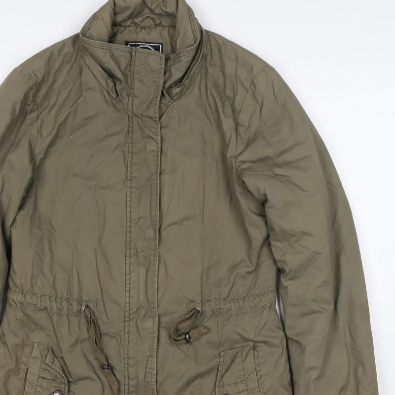 Canda Women’s Green Size 8 Mid-Length Parka Jacket