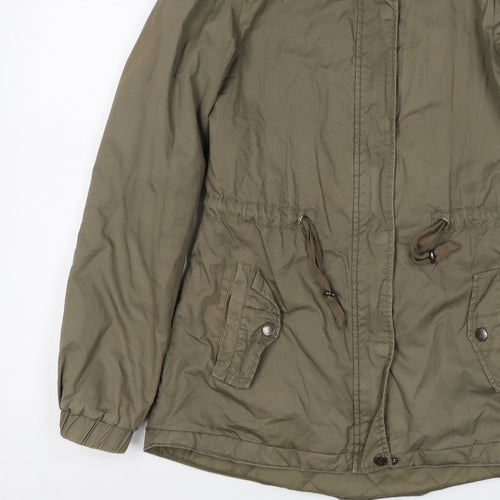 Canda Women’s Green Size 8 Mid-Length Parka Jacket
