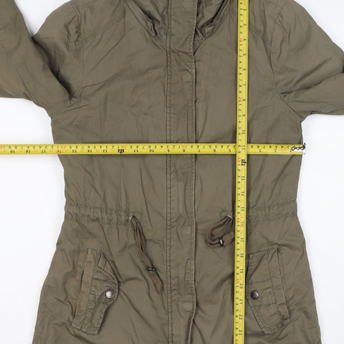 Canda Women’s Green Size 8 Mid-Length Parka Jacket