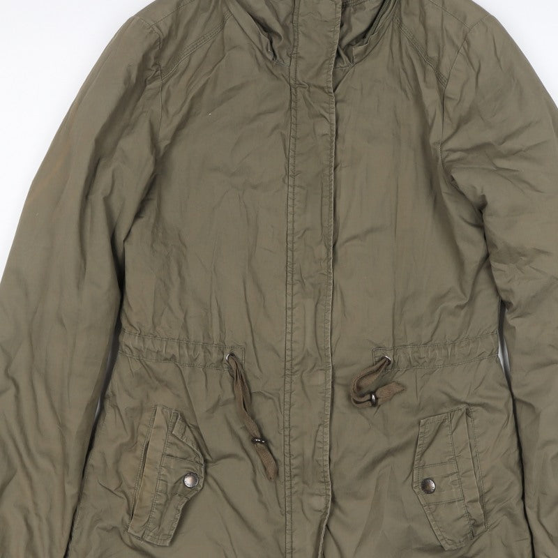 Canda Women’s Green Size 8 Mid-Length Parka Jacket