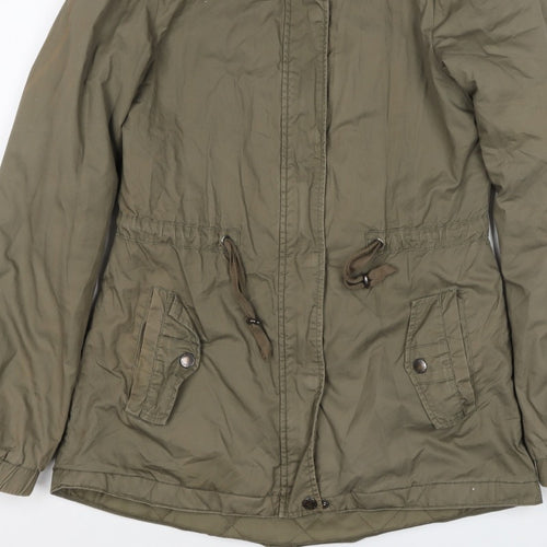Canda Women’s Green Size 8 Mid-Length Parka Jacket