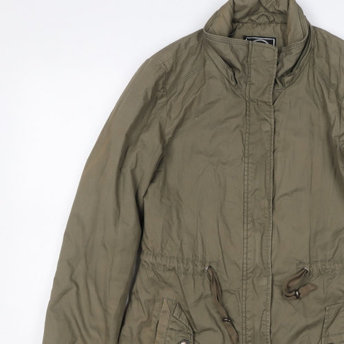 Canda Women’s Green Size 8 Mid-Length Parka Jacket