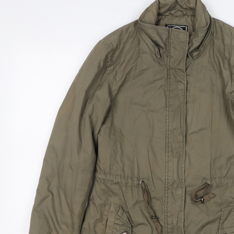 Canda Women’s Green Size 8 Mid-Length Parka Jacket