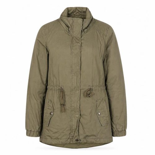 Canda Women’s Green Size 8 Mid-Length Parka Jacket