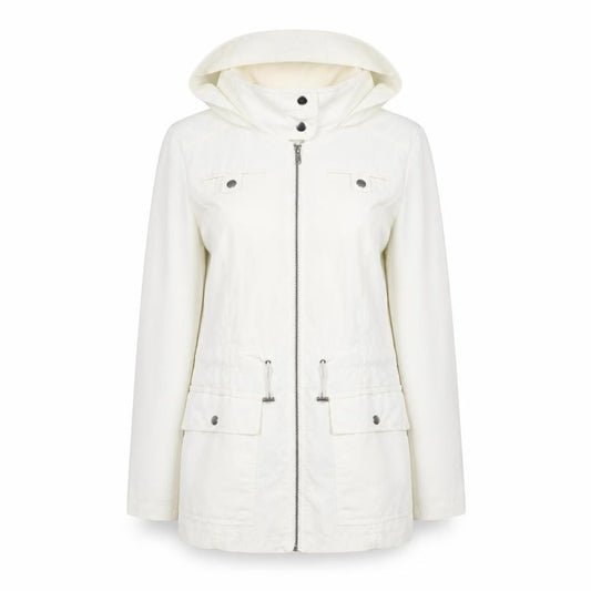 Marks and Spencer Women Ivory UK 10 Hooded Utility Parka Jacket