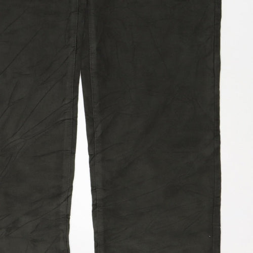 Marks & Spencer Men's Black 32/33 Cotton Straight Chino Trousers