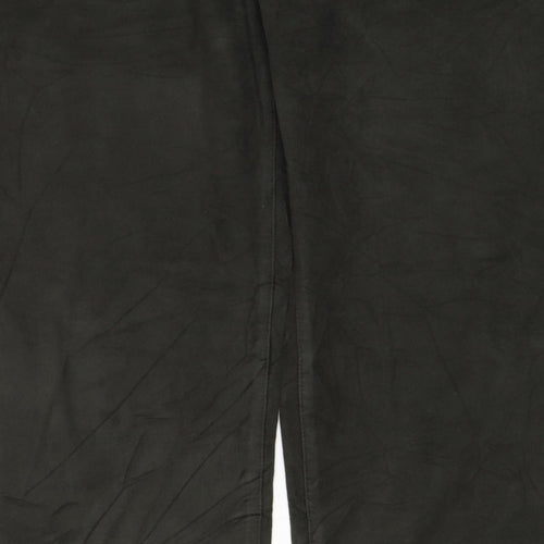 Marks & Spencer Men's Black 32/33 Cotton Straight Chino Trousers